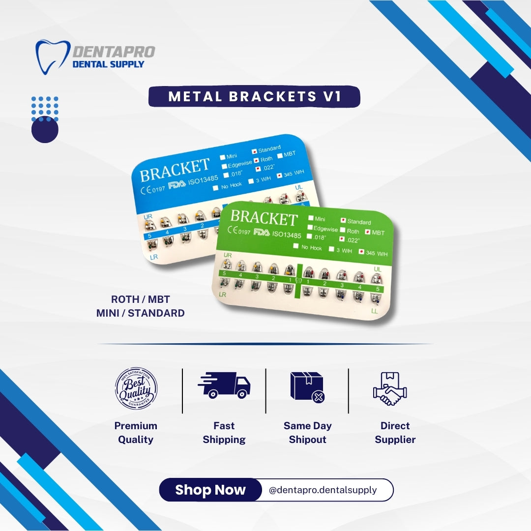 V1 Orthodontic Metal Bracket (345 hooks)