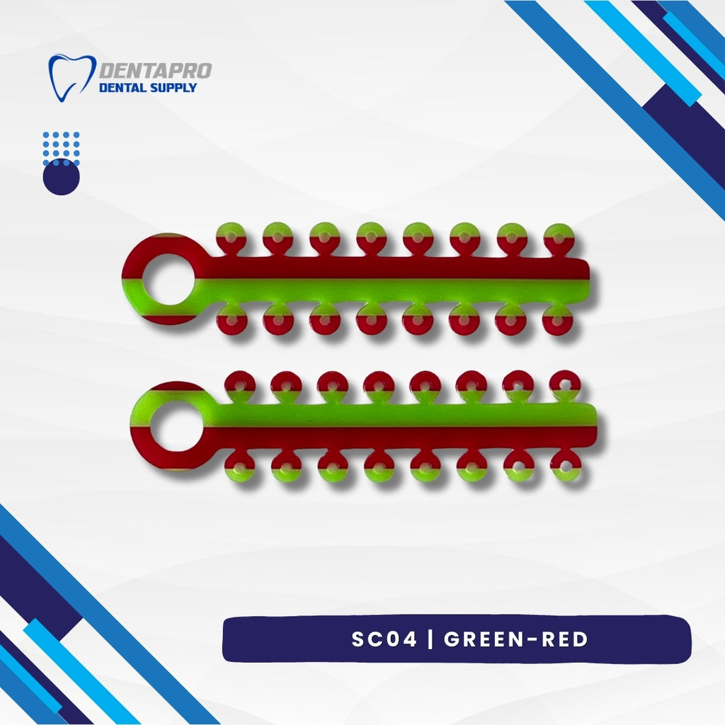 Dual Tone Ligature Elastic Rubber Ties