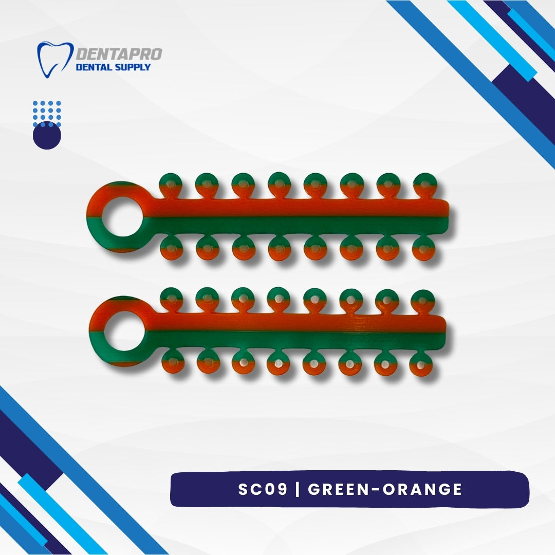 Dual Tone Ligature Elastic Rubber Ties