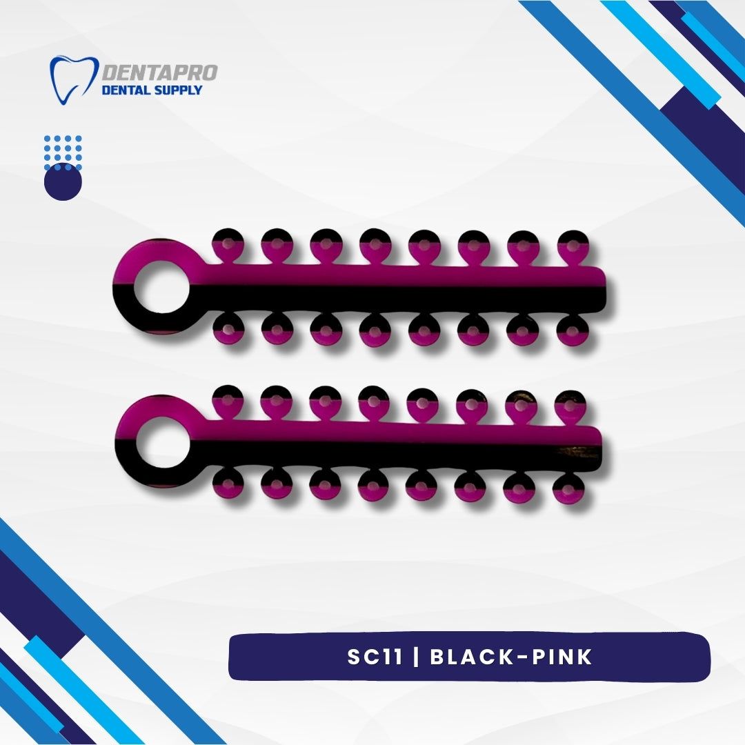 Dual Tone Ligature Elastic Rubber Ties