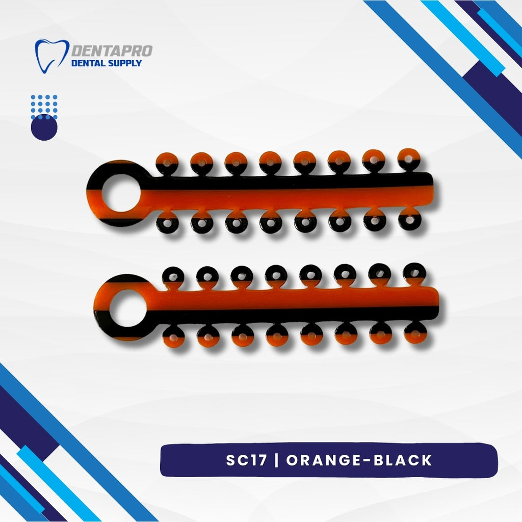 Dual Tone Ligature Elastic Rubber Ties