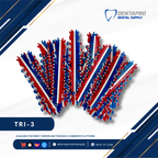 Tri-Tone Ligature Elastic Rubber Ties