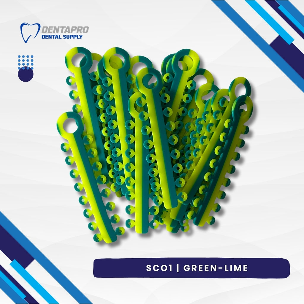 Dual Tone Ligature Elastic Rubber Ties