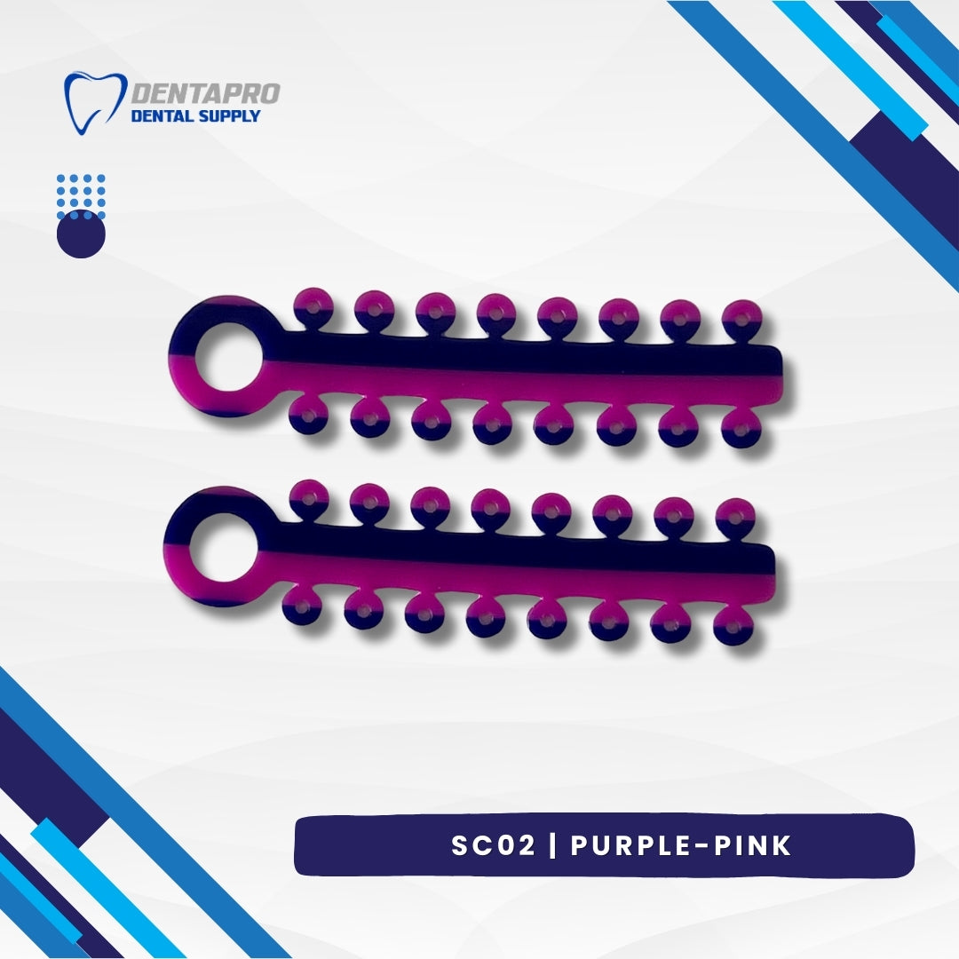 Dual Tone Ligature Elastic Rubber Ties