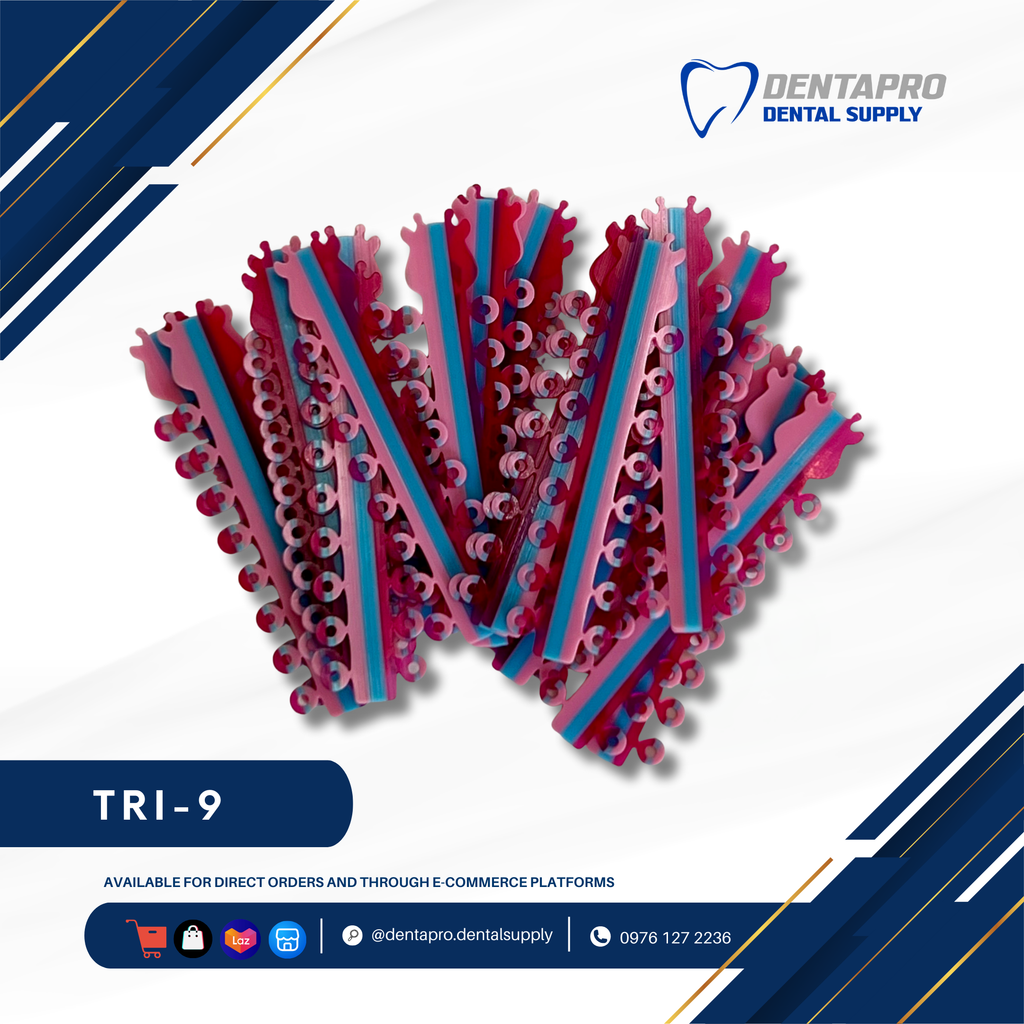 Tri-Tone Ligature Elastic Rubber Ties