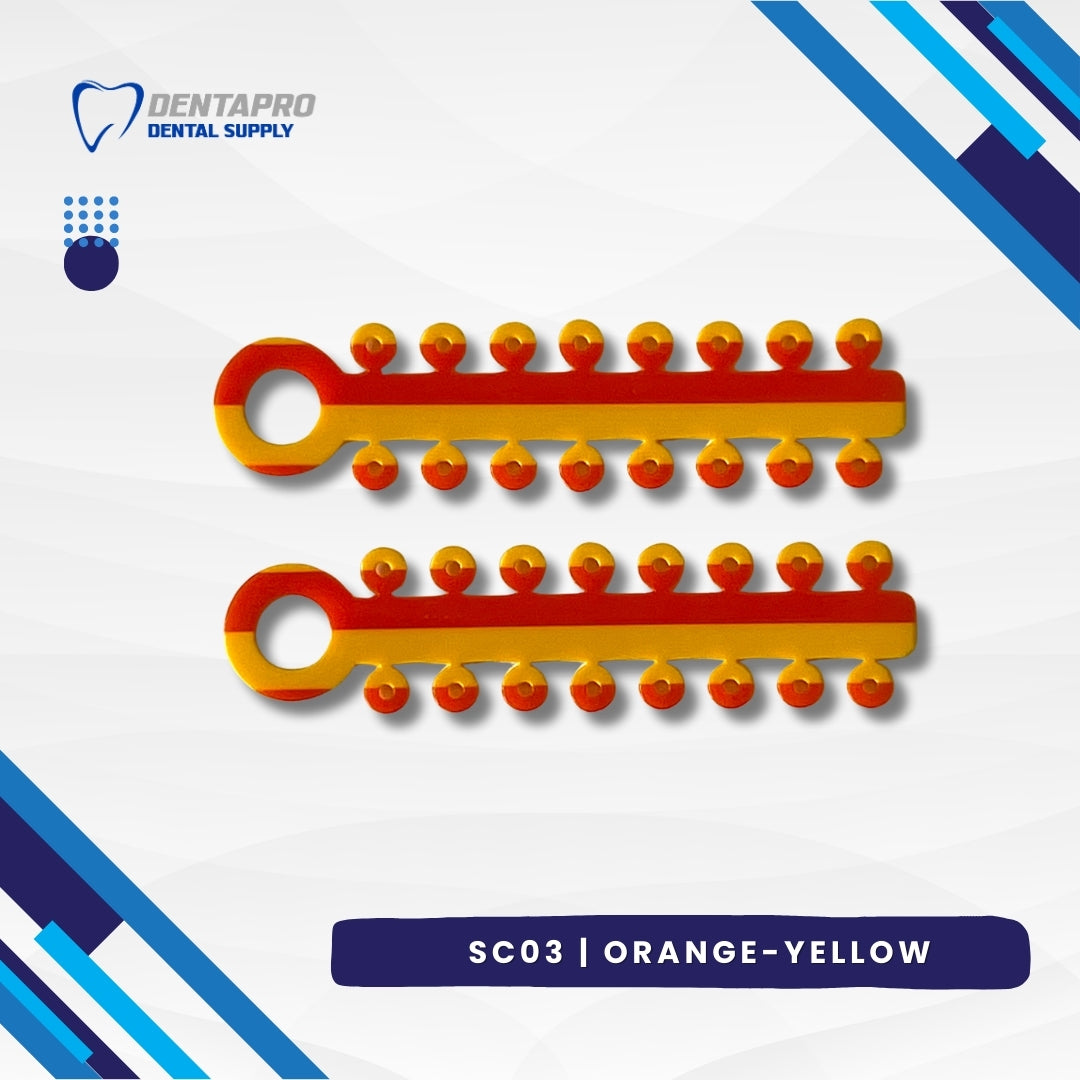 Dual Tone Ligature Elastic Rubber Ties