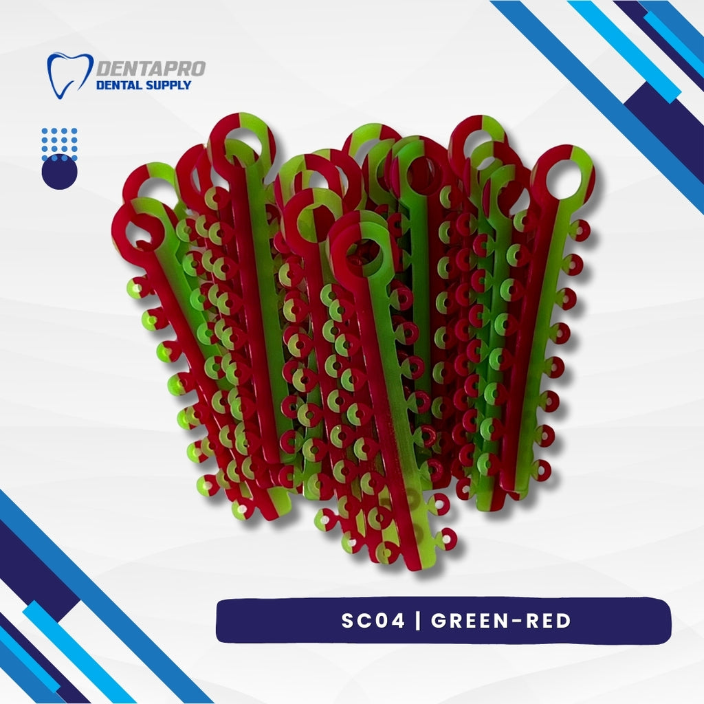 Dual Tone Ligature Elastic Rubber Ties