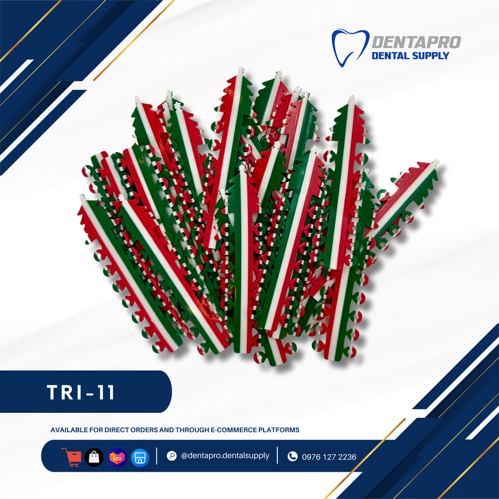 Tri-Tone Ligature Elastic Rubber Ties