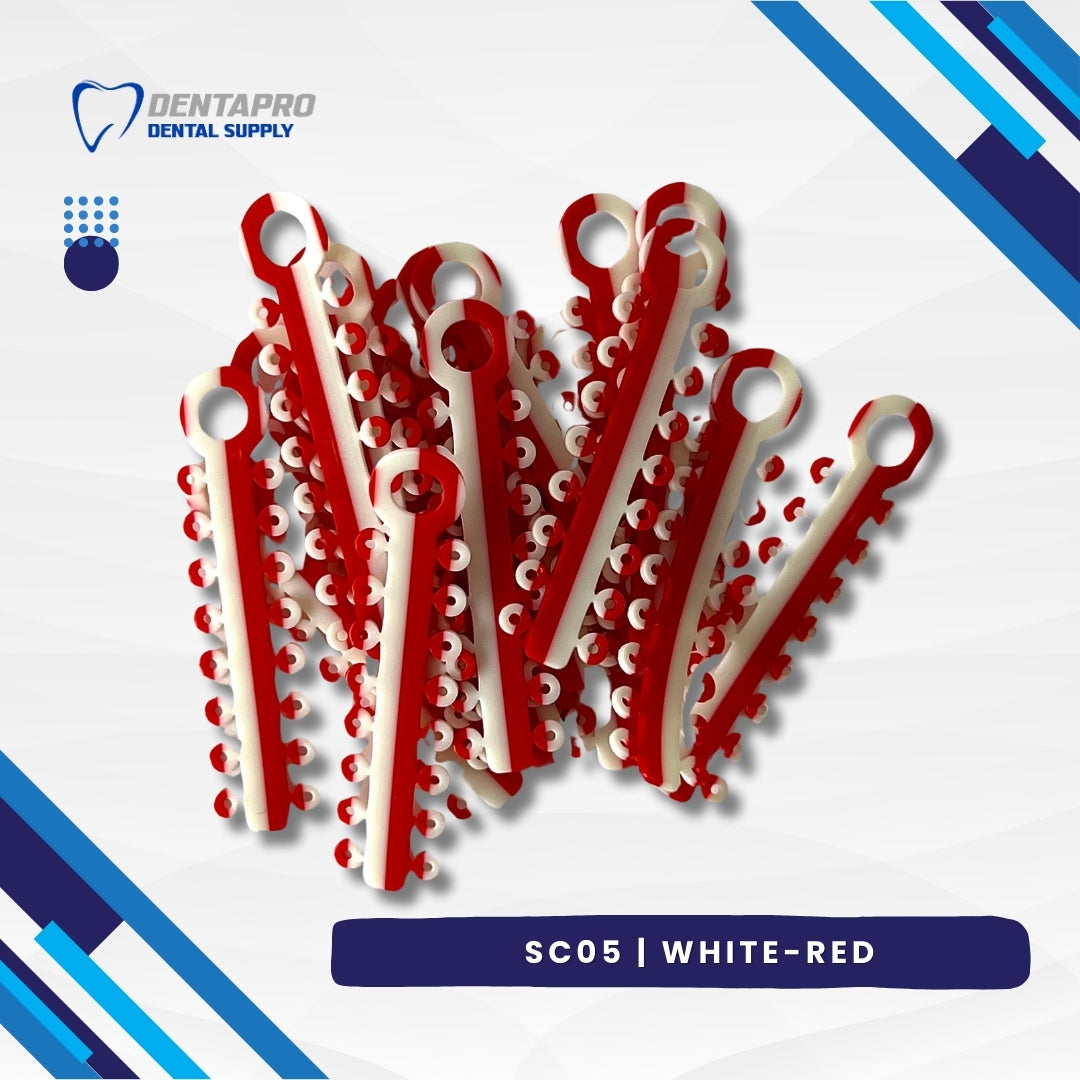 Dual Tone Ligature Elastic Rubber Ties