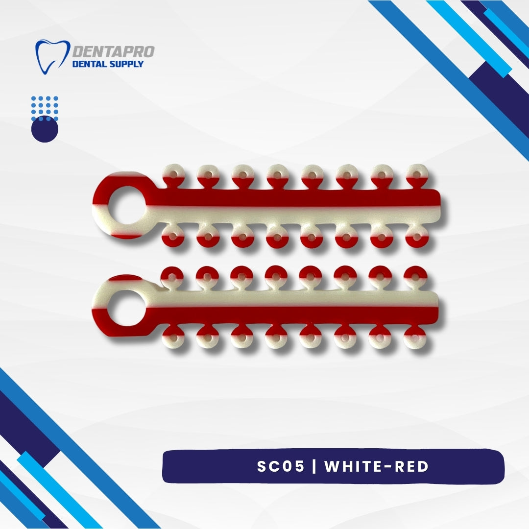 Dual Tone Ligature Elastic Rubber Ties