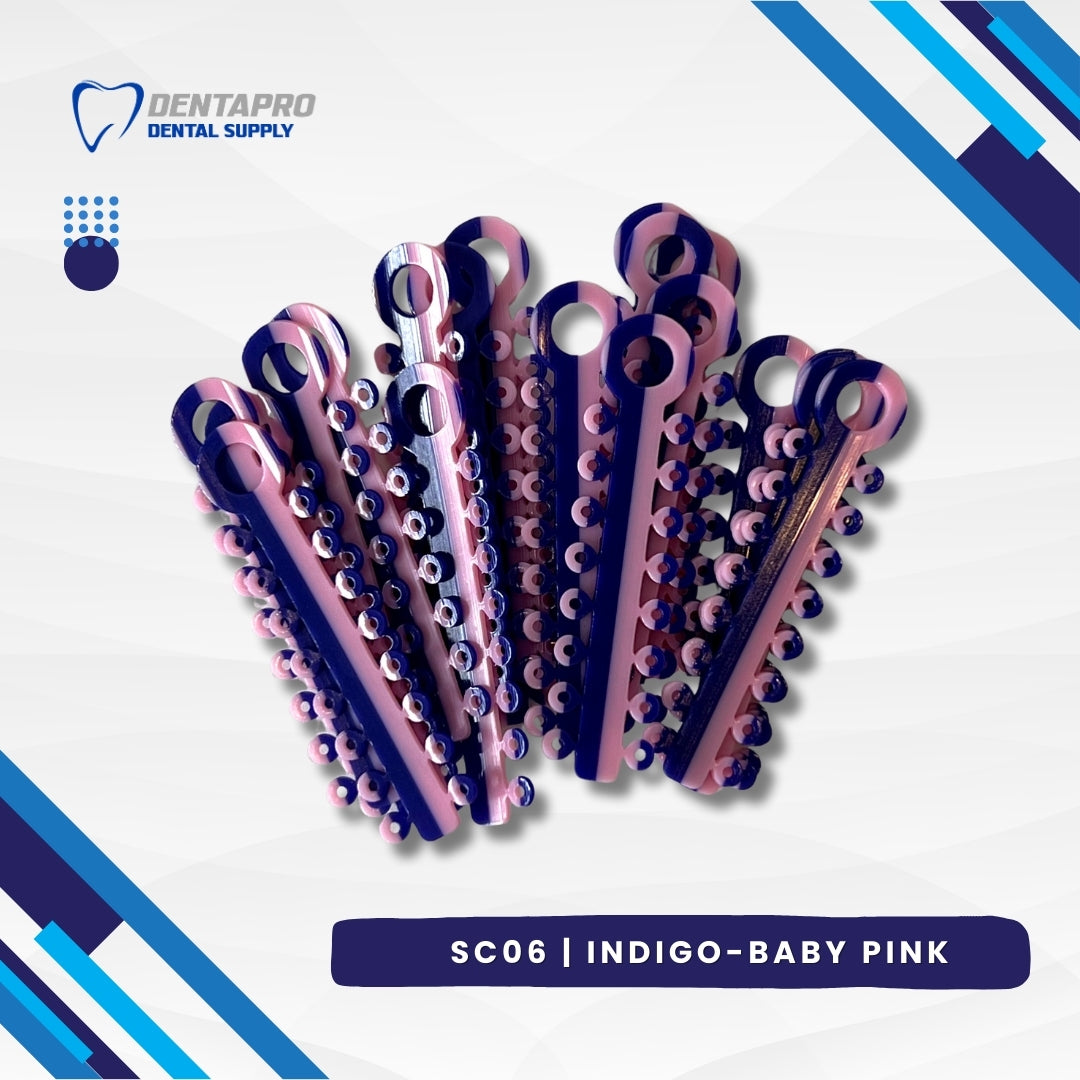 Dual Tone Ligature Elastic Rubber Ties