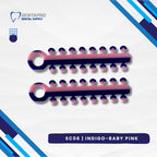 Dual Tone Ligature Elastic Rubber Ties