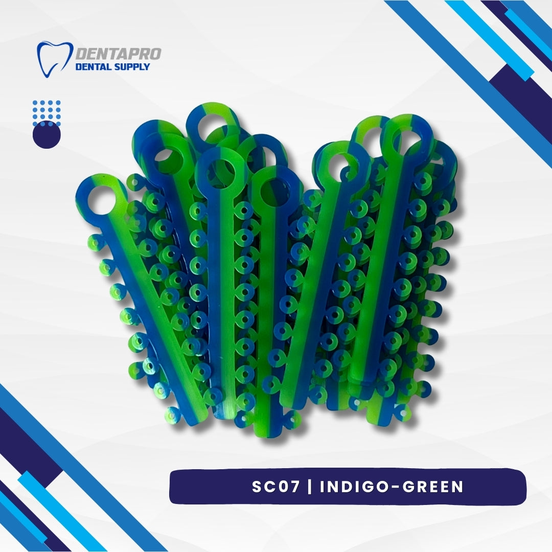 Dual Tone Ligature Elastic Rubber Ties