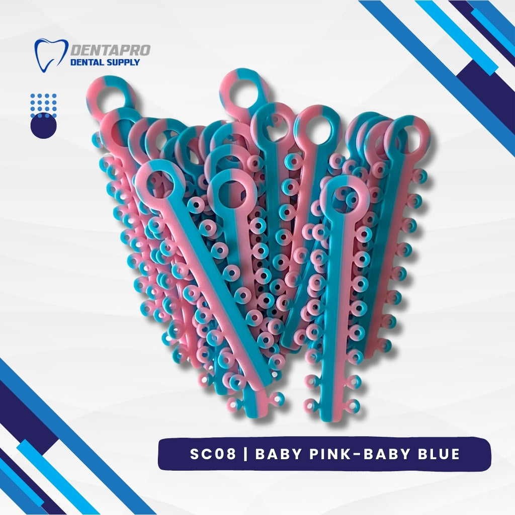 Dual Tone Ligature Elastic Rubber Ties