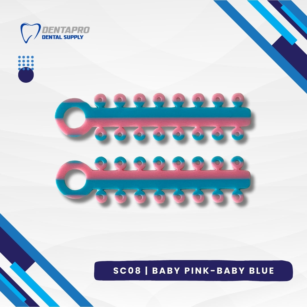 Dual Tone Ligature Elastic Rubber Ties