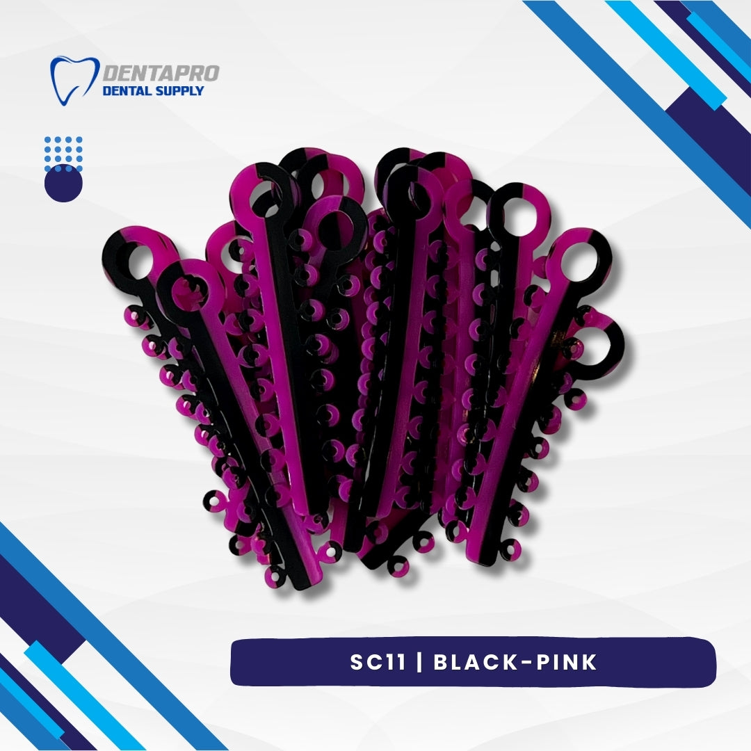 Dual Tone Ligature Elastic Rubber Ties