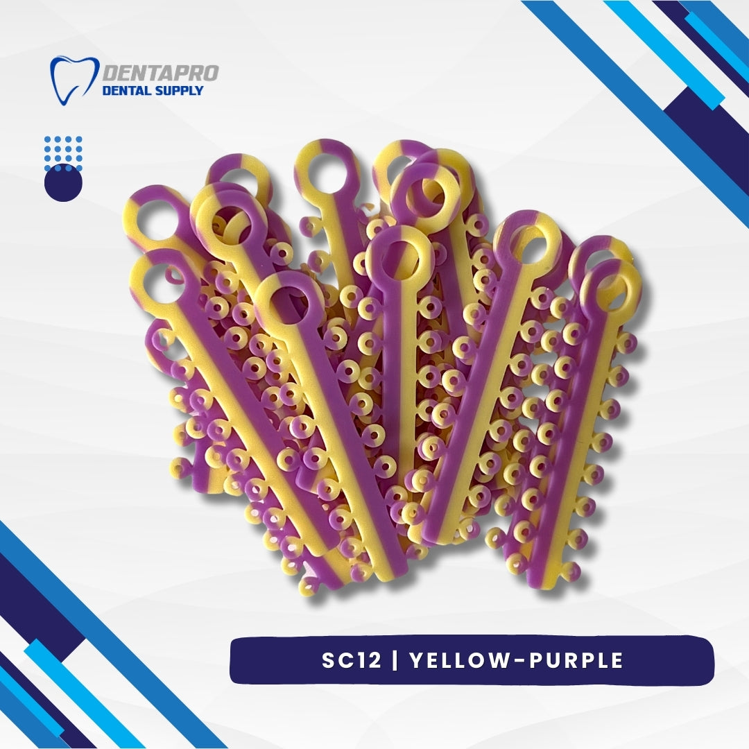 Dual Tone Ligature Elastic Rubber Ties