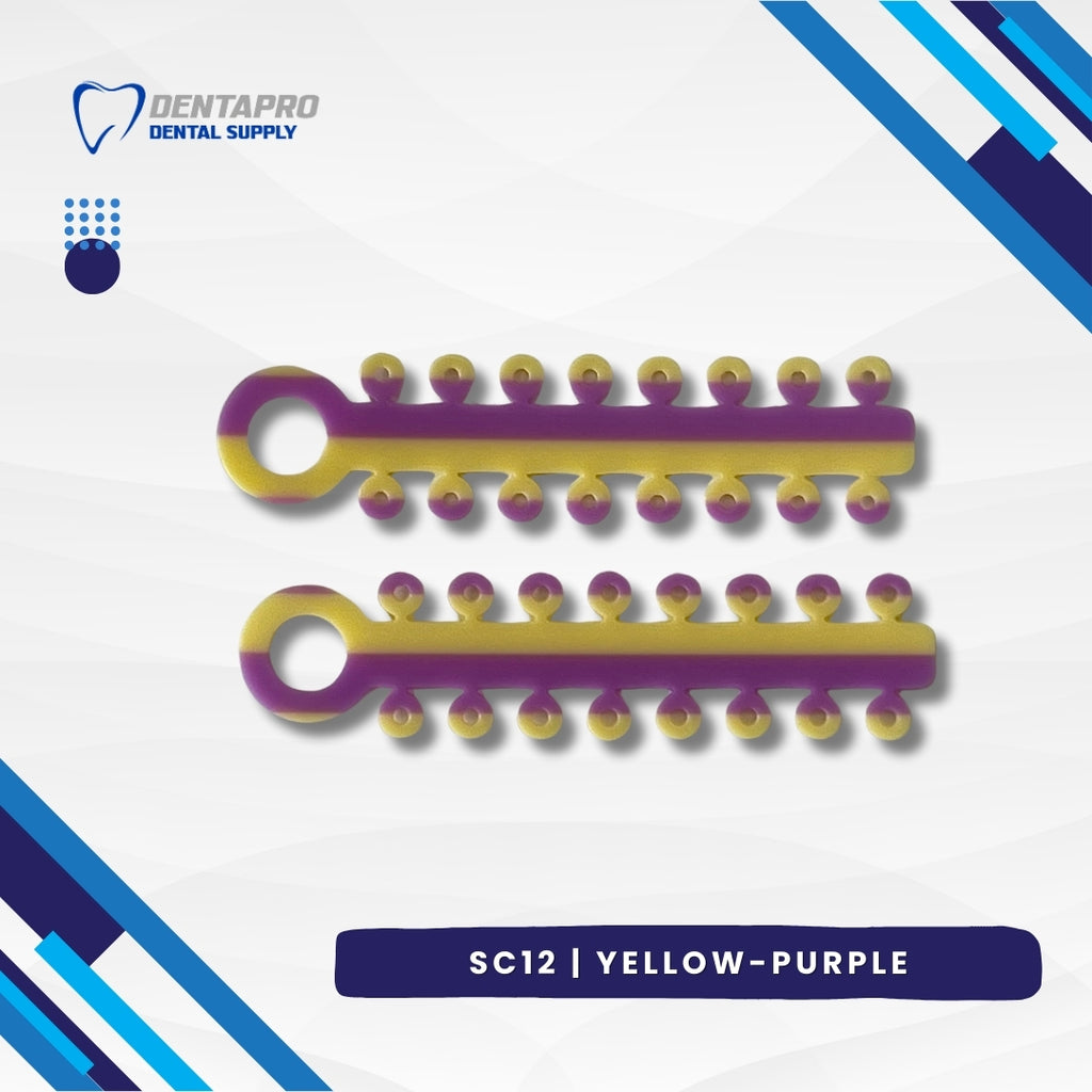 Dual Tone Ligature Elastic Rubber Ties