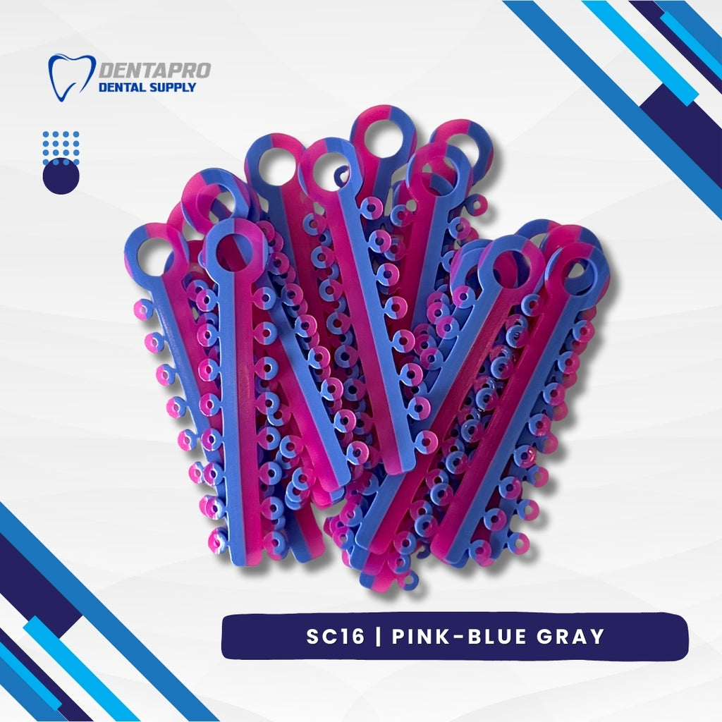 Dual Tone Ligature Elastic Rubber Ties