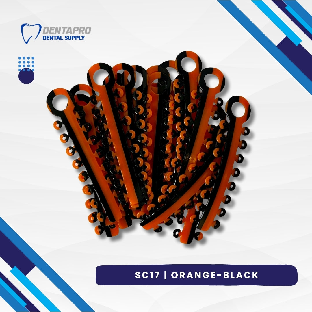 Dual Tone Ligature Elastic Rubber Ties