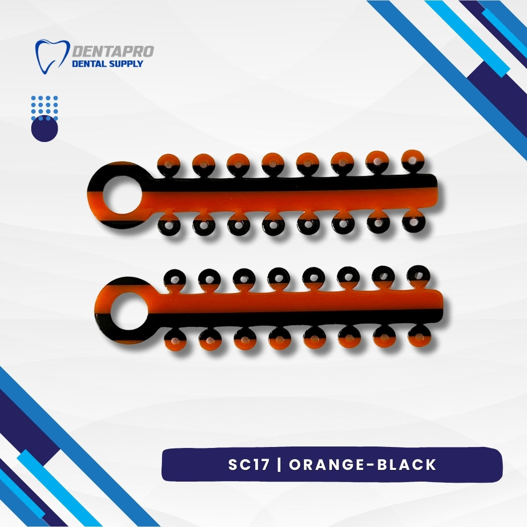 Dual Tone Ligature Elastic Rubber Ties