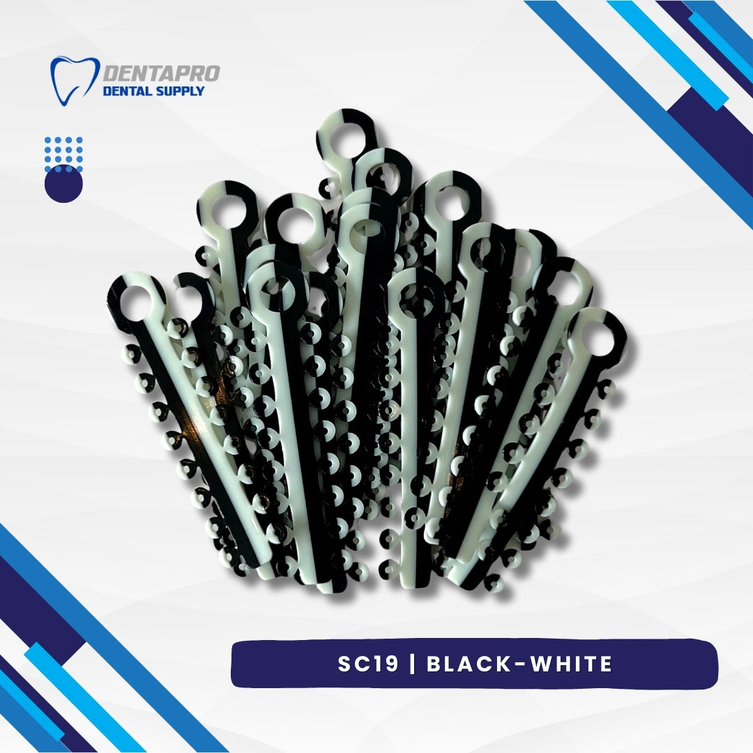 Dual Tone Ligature Elastic Rubber Ties