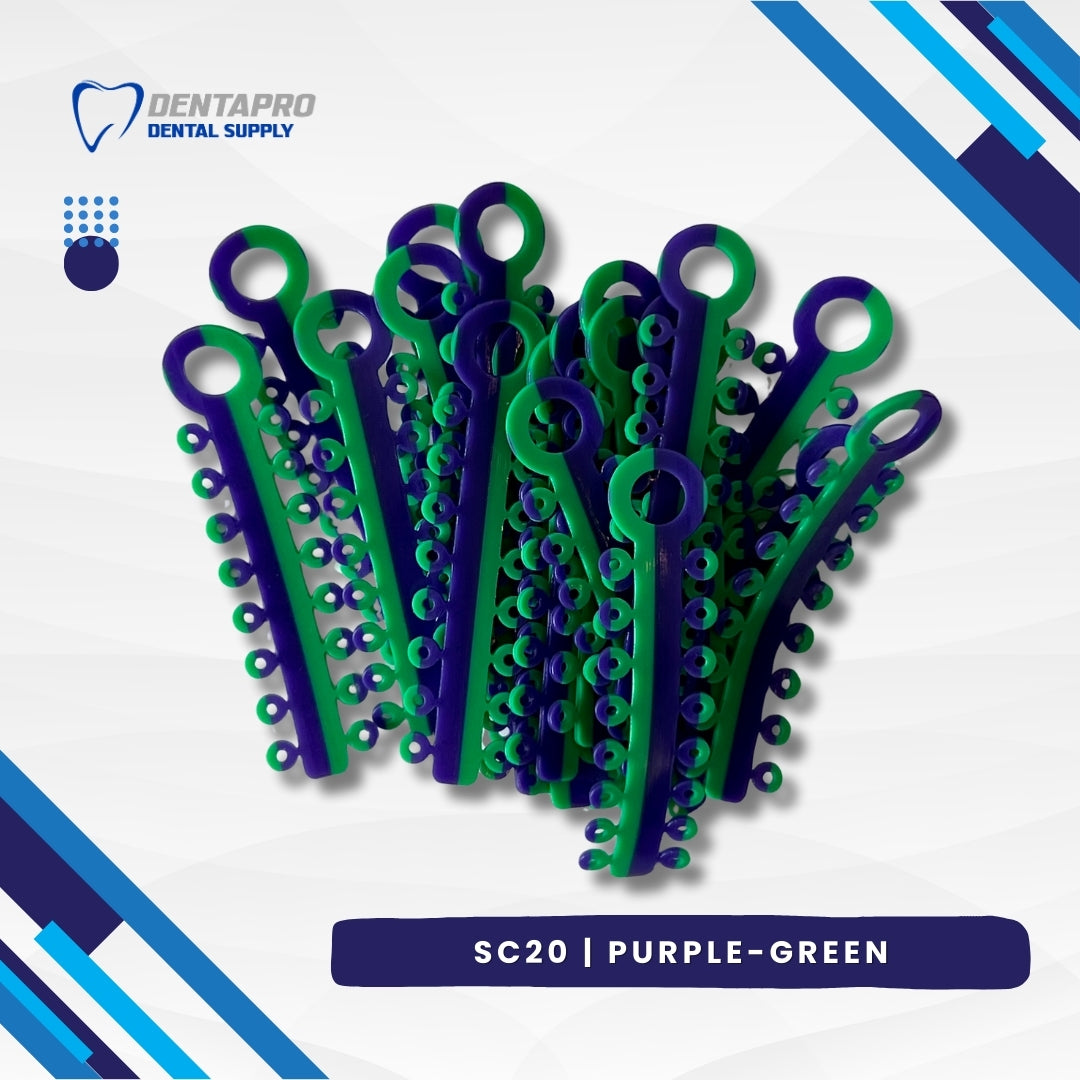 Dual Tone Ligature Elastic Rubber Ties