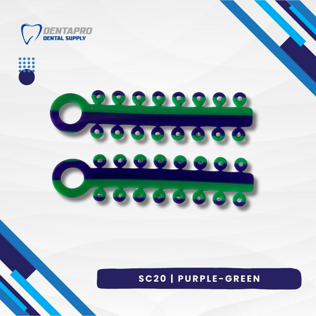 Dual Tone Ligature Elastic Rubber Ties